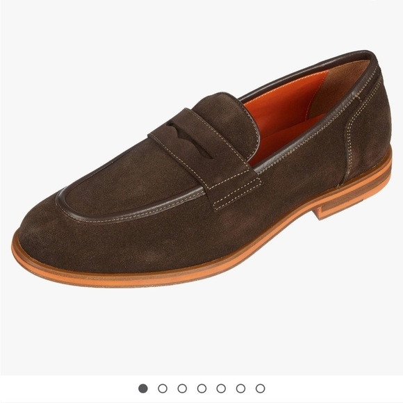 Geox Men's Respira suede Brown Size 7 Shoes Italian Patent - Picture 2 of 14